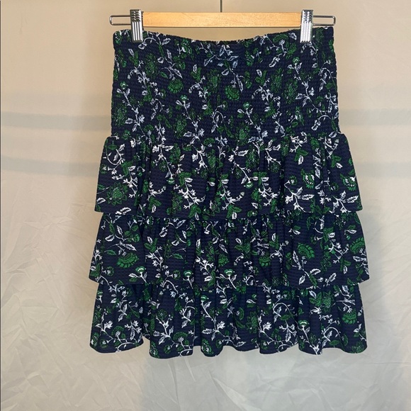 MICHAEL Michael Kors Green and White Floral Skirt - Picture 1 of 1